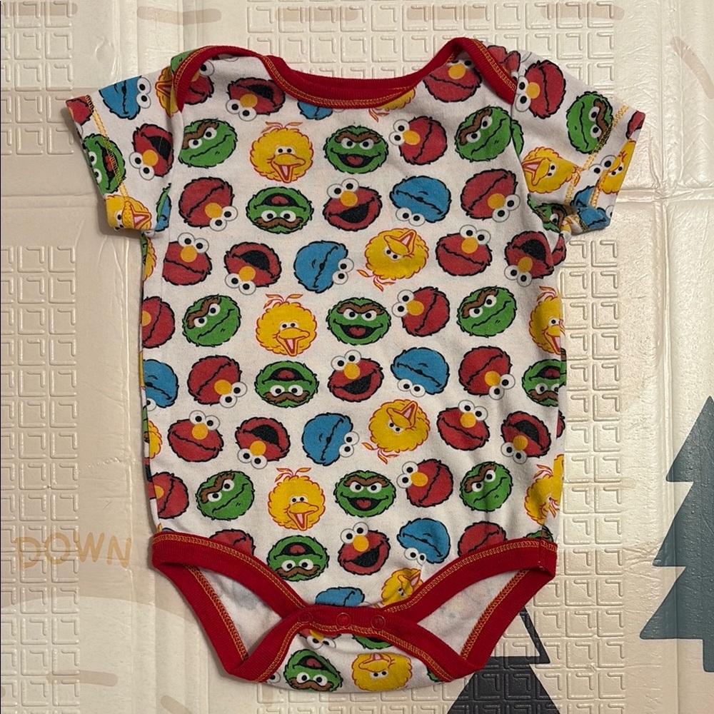 Sesame Street Blue Baby Onesie - Picture 15 of 16